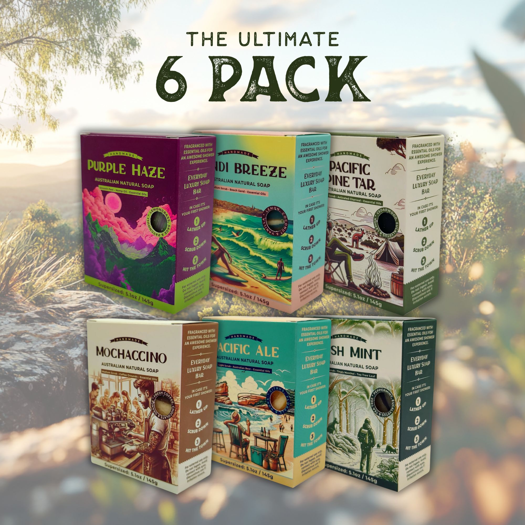Ultimate 6 Pack Natural Soap Bundle